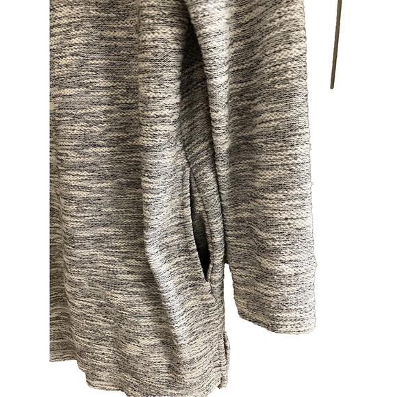 Caslon Sweater Tunic Style Cowl Neck Pullover Grey Knit Pockets Womens L - Picture 4 of 5